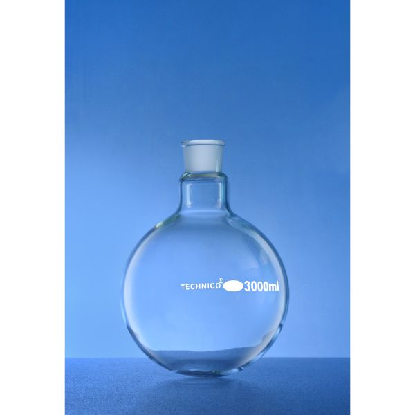 Flasks Boiling Round Bottom Short Neck with Interchangeable Joint 3000 ML